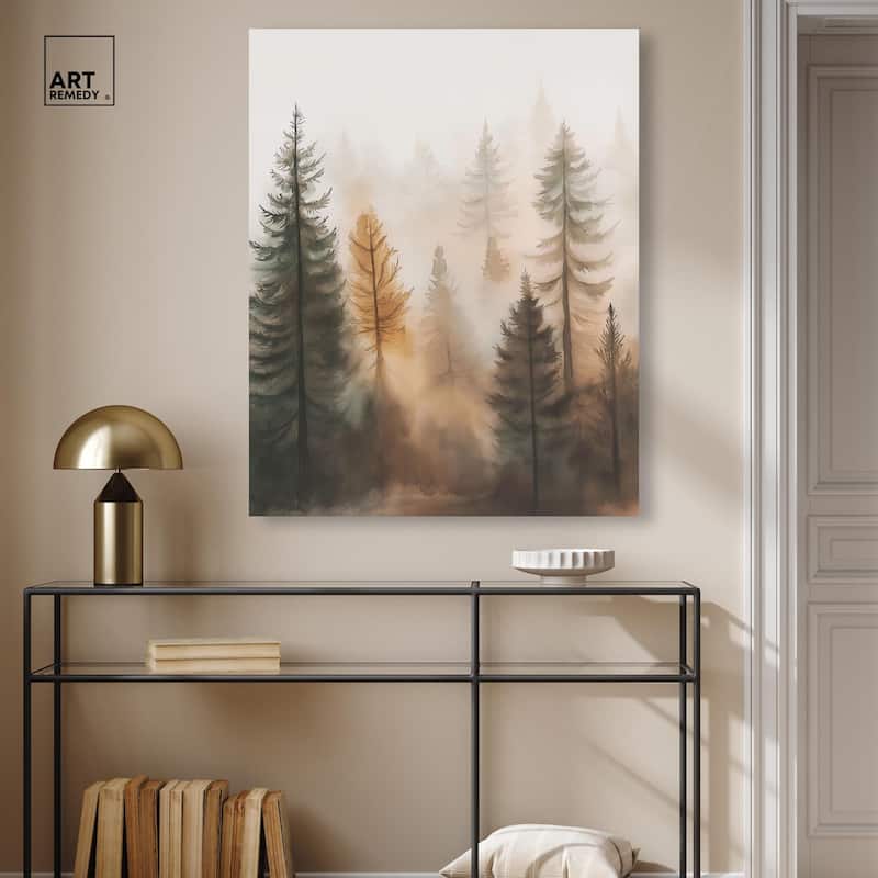 Misty Pines I Canvas by Art Remedy, Gallery Wrapped