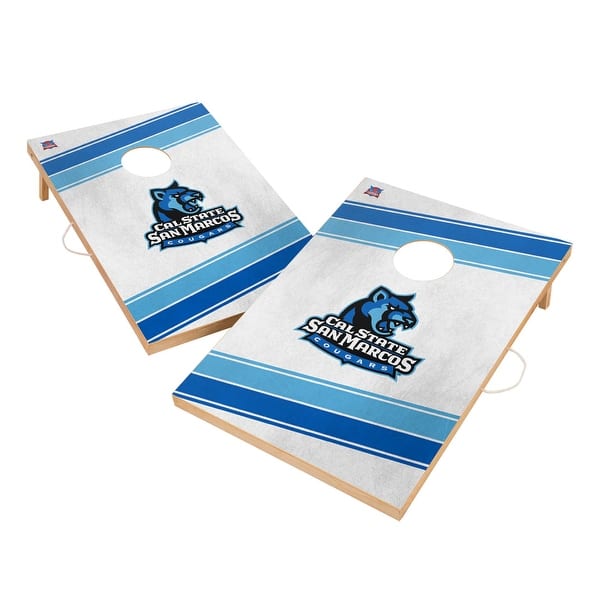 slide 2 of 5, Cal State San Marcos Cougars Regulation 2x4 Cornhole Set