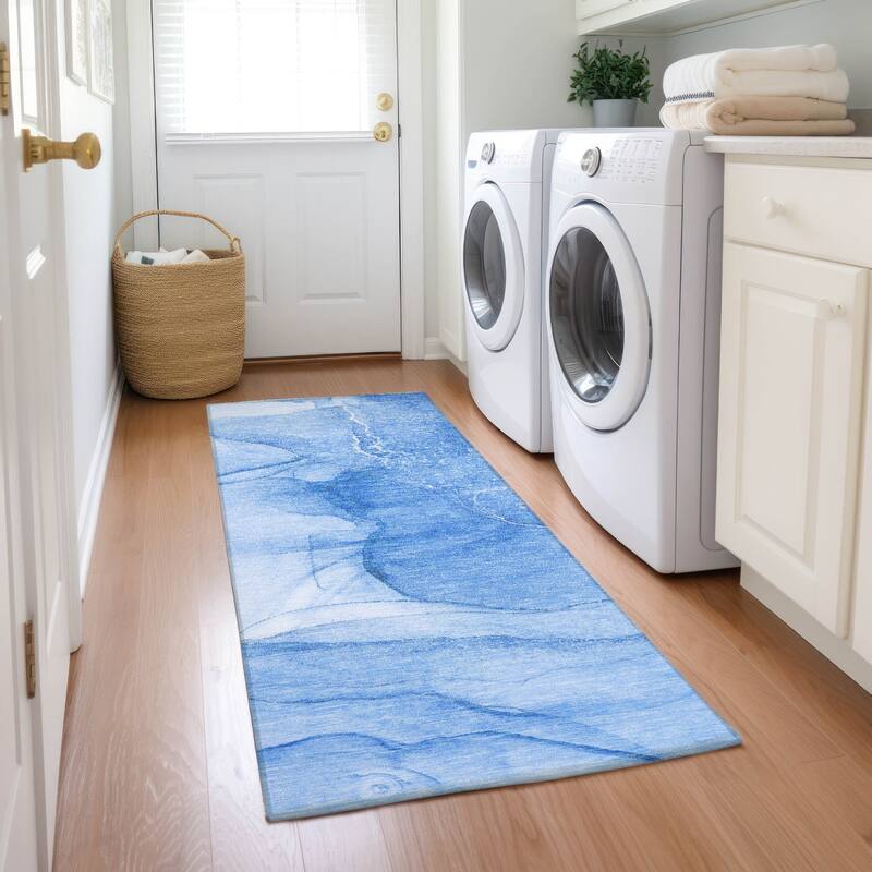 Dava Modern Art-Inspired Weather Resistant Timeless Fusion Outdoor Rug