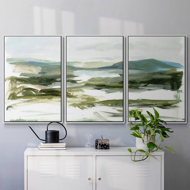 Marsh Sketch I - Multi Piece Framed Canvas