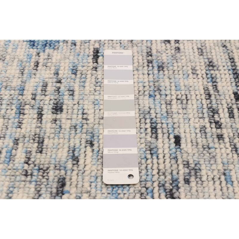 ECARPETGALLERY Hand-knotted Tangier Light Grey Wool Rug - 5'3 x 7'8