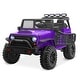 preview thumbnail 7 of 10, Kidzone 12V Kids Electric Ride On Truck Car, 4-Wheeler Suspension Purple