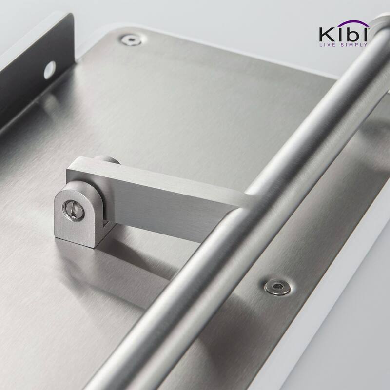 Bathroom Brushed Nickel Hardware Accessory Wall Mounted Tissue Holder with Shelf