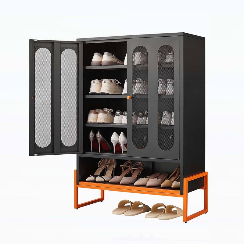 Modern Minimalist Double Door Shoe Cabinet