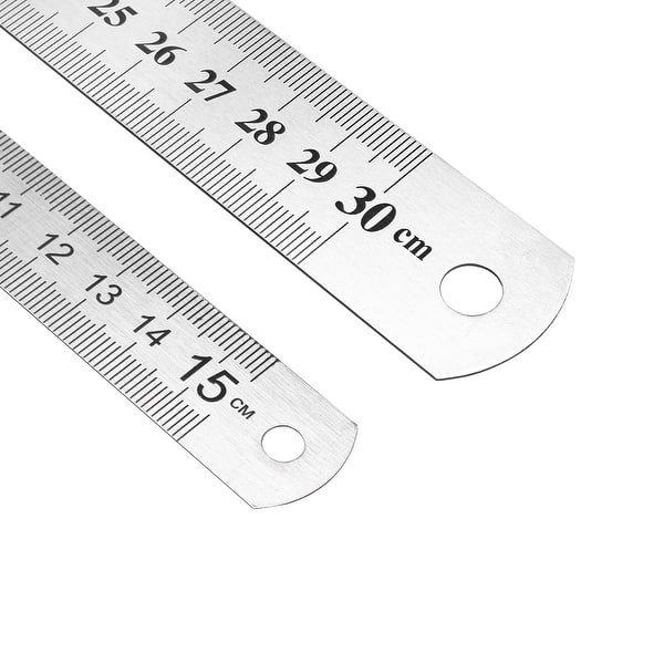 Steel Rulers, Measuring Ruler, 6 inch Ruler, 12 inch Ruler -  12-Inch(0.5mm)6-Inch(0.5mm) - Bed Bath & Beyond - 27582389