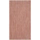 SAFAVIEH Courtyard Carolann Indoor/ Outdoor Waterproof Patio Backyard Rug - 2' x 5' - Red/Beige