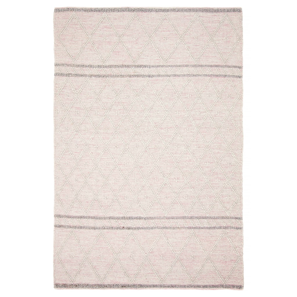 ECARPETGALLERY Braid weave Sienna Grey Wool Rug - 6'0 x 9'0