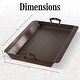 preview thumbnail 5 of 4, Classic Cuisine Iron Roasting Pan - Pre-Seasoned Roaster Pan with Handles