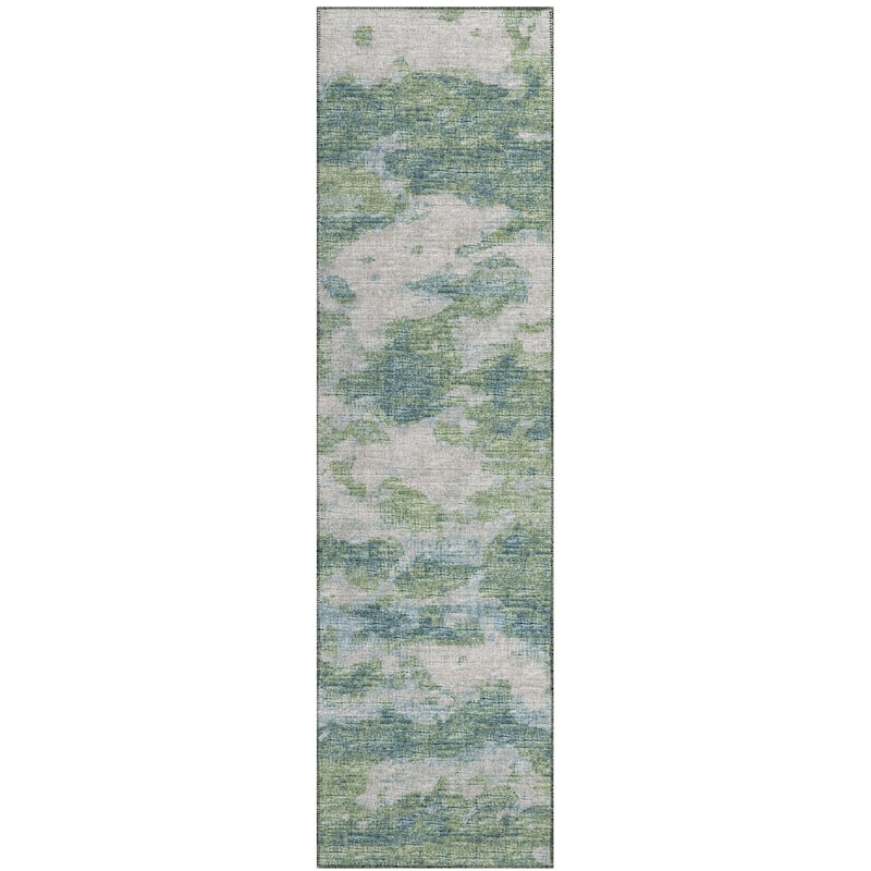 Indoor/ Outdoor Accord Modern Waves Washable Rug New