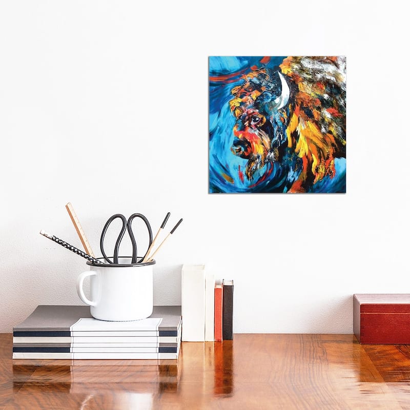 iCanvas "Buffalo" by Lindsey Dahl Canvas Print - 12x12x1.5