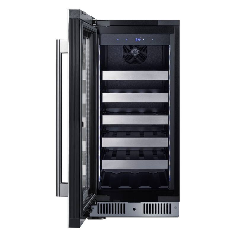 Summit CL155WC1LHD 15" Wide 20 Bottle Capacity Left Hinge Built-In