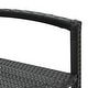 preview thumbnail 44 of 46, vidaXL 5 Piece Patio Bar Set Gray Solid Wood Acacia and Poly Rattan - 23.6" x 23.6" x 41.3"