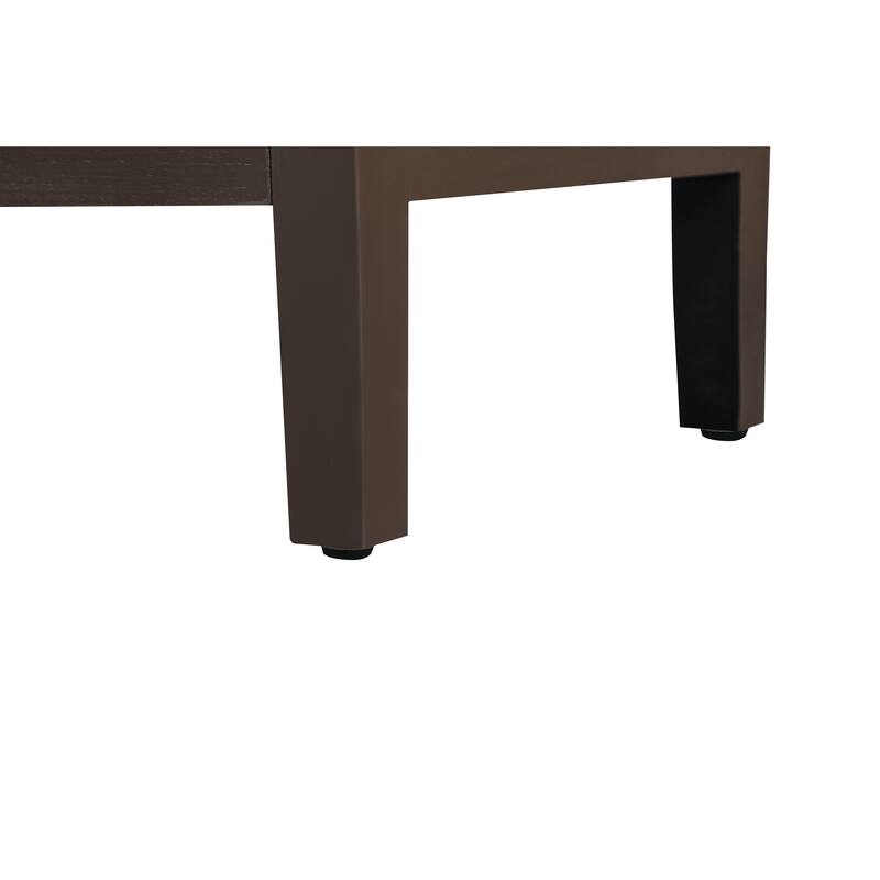 Rustic Fir Wood Sideboard with Storage Cabinet and Adjustable Shelf for Dining Room