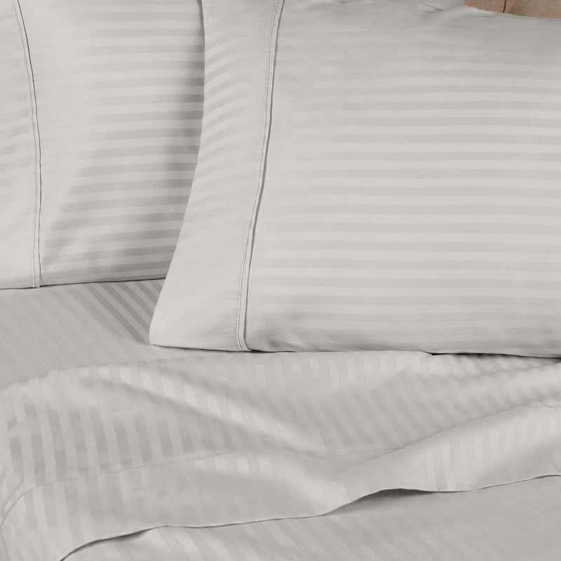 Superior Gyda Deep Pocket 400-Thread Count Striped Egyptian Cotton Sheets