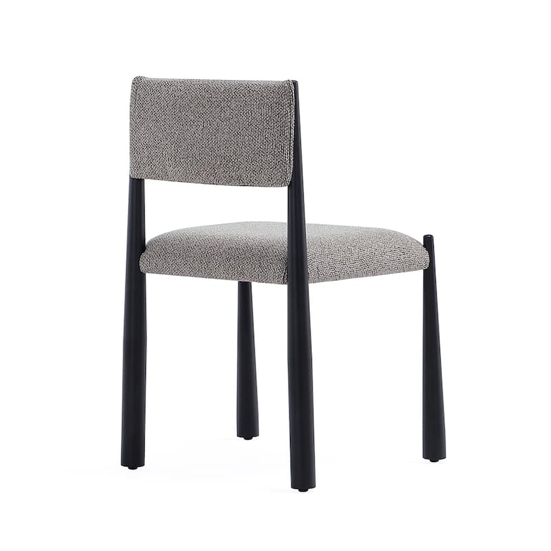 Manhattan Comfort Lennor Metal Boucle Side Chair Set of 2