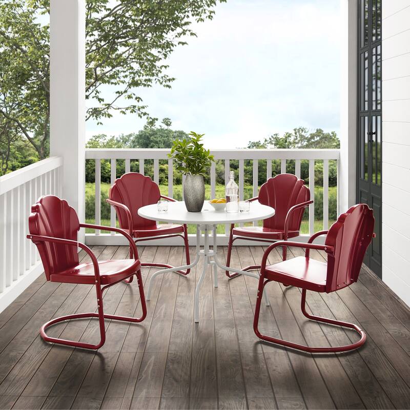 Crosley Tulip 5-piece Outdoor Dining Set - 98 W x 98 D x 32.88 H