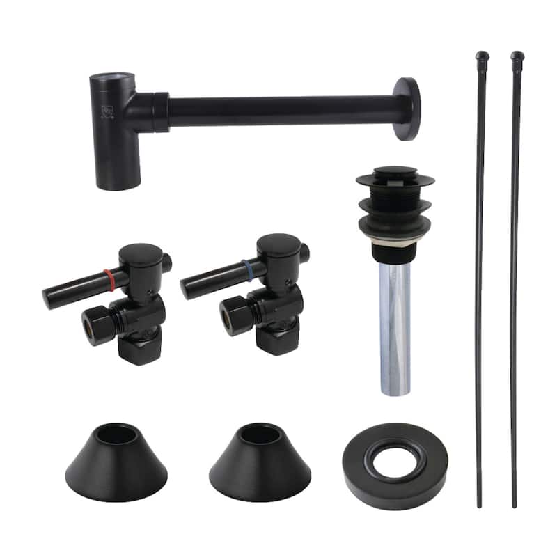 Kingston Brass Trimscape Plumbing Sink Trim Kit with Bottle Trap and Drain