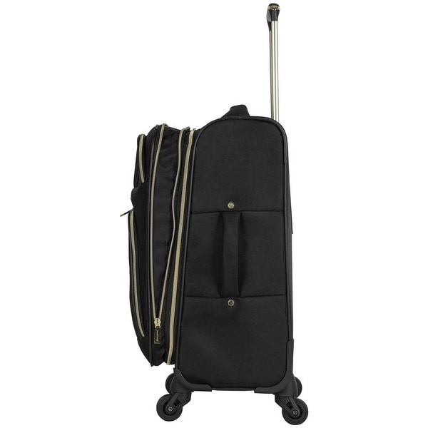 Kenneth Cole Reaction Going Places 16 Polyester Expandable 4-Wheel Carry-on Spinner Luggage Inch Black