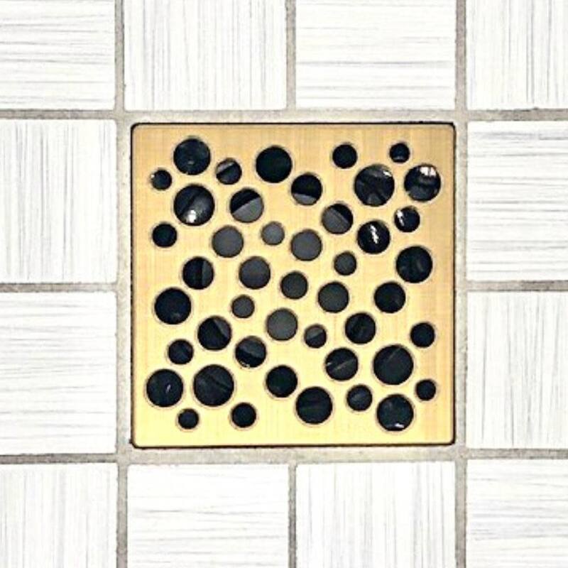 Ebbe America E4812-BG BUBBLES - Brushed Gold - Unique Drain Cover