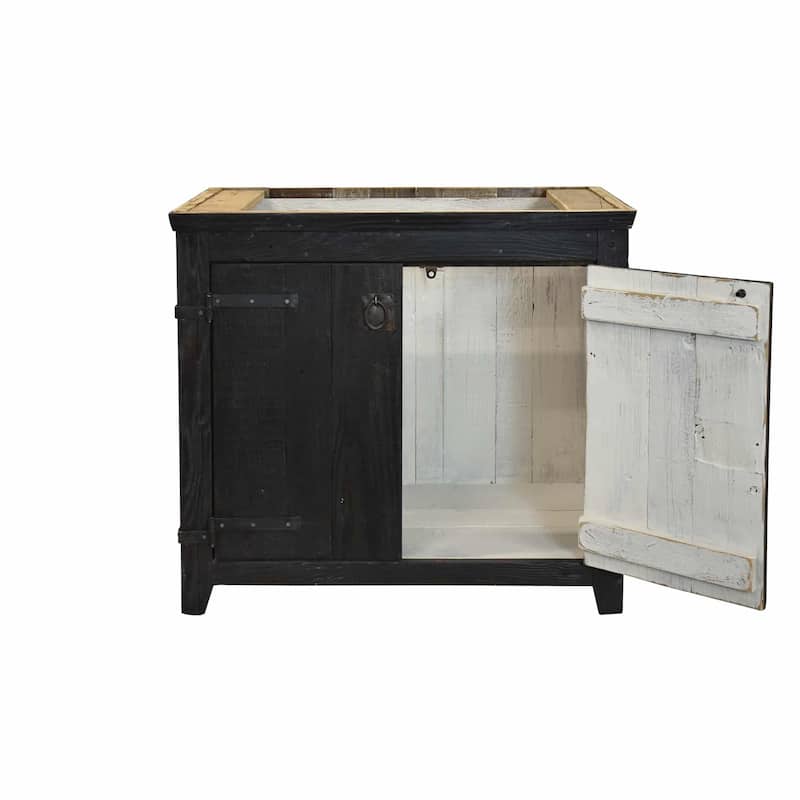 Americana Anvil 36-inch Reclaimed Wood Bathroom Vanity (Base Only)