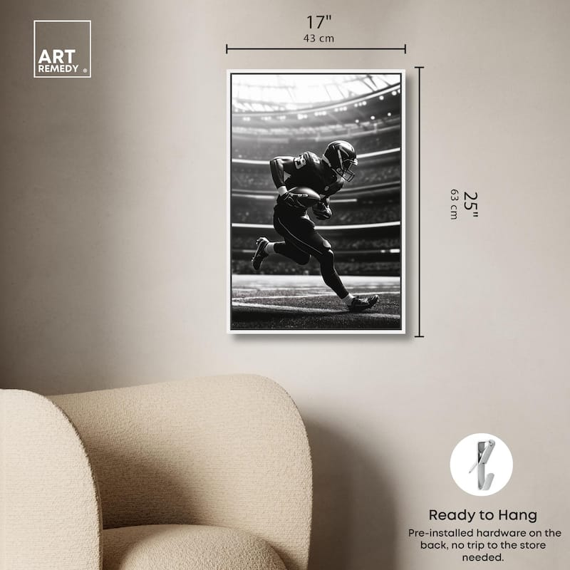 Football Stadium Canvas by Art Remedy