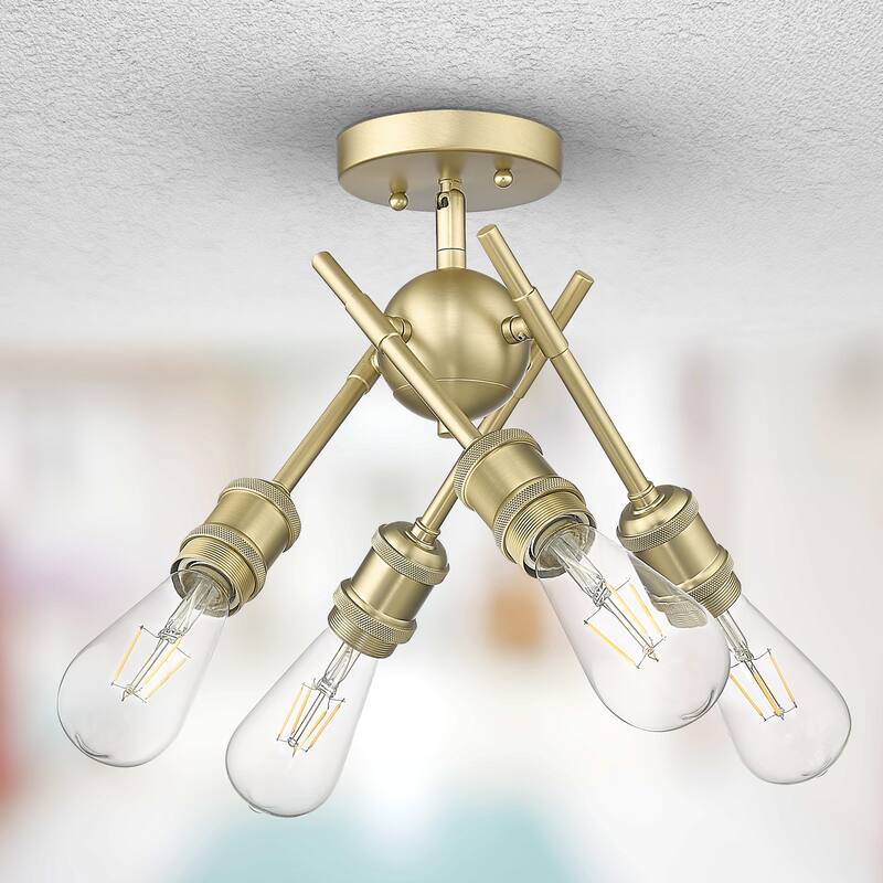 Axel 6.5" Wide 4-Light Semi-Flush