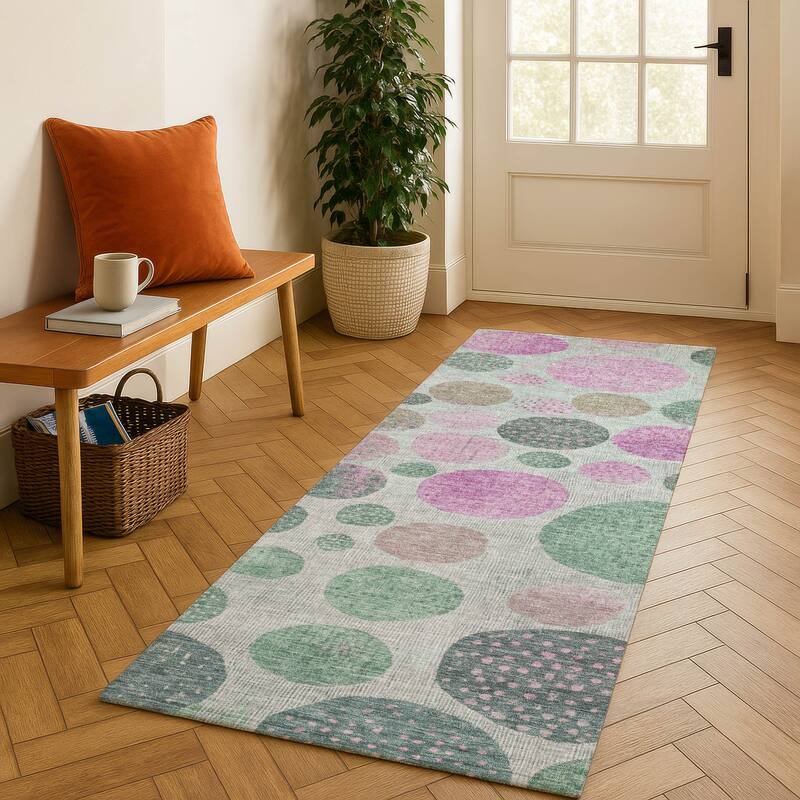 Premium Washable Super Soft Mayfield Rug - Sage - 2'3" x 7'6"