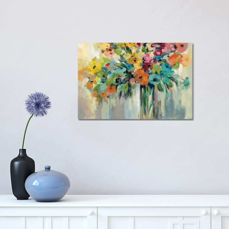 iCanvas "Cloud of Flowers" by Silvia Vassileva Canvas Print - 12x18x1.5