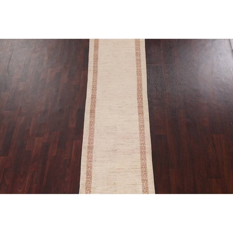 Gabbeh Kashkoli Oriental Wool Runner Rug Hand-knotted Staircase Carpet - 2'4" x 10'6"
