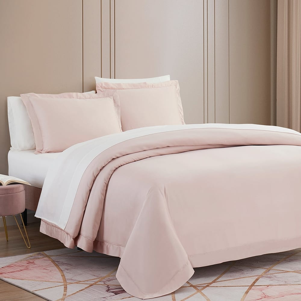 HiEnd Accents Premium Eucalyptus Silky Soft Modern Contemporary 3 Piece Duvet Cover Set