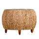 preview thumbnail 6 of 5, SEI Furniture Terraza Round Water Hyacinth Coffee Table