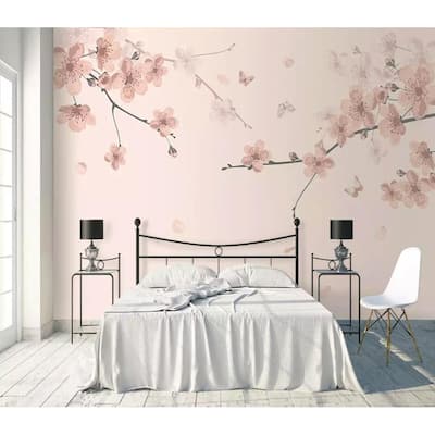 GK Wall Design Sakura Flower Cherry Blossom Asiatic Removable Wallpaper