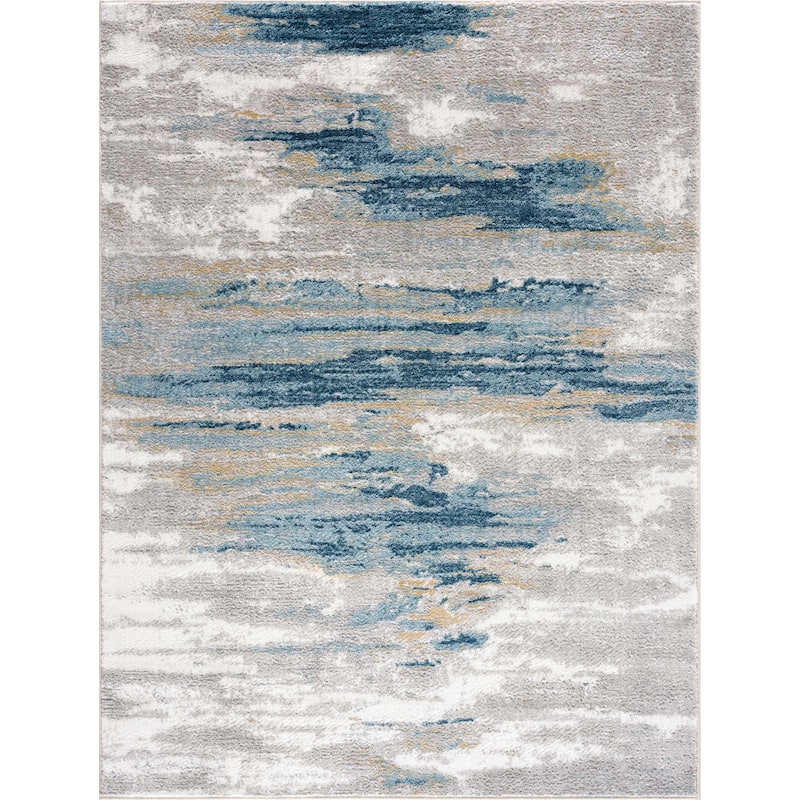 Hauteloom Liverpool Living Room, Bedroom Area Rug - Contemporary - Colorful - 5'3" x 7'