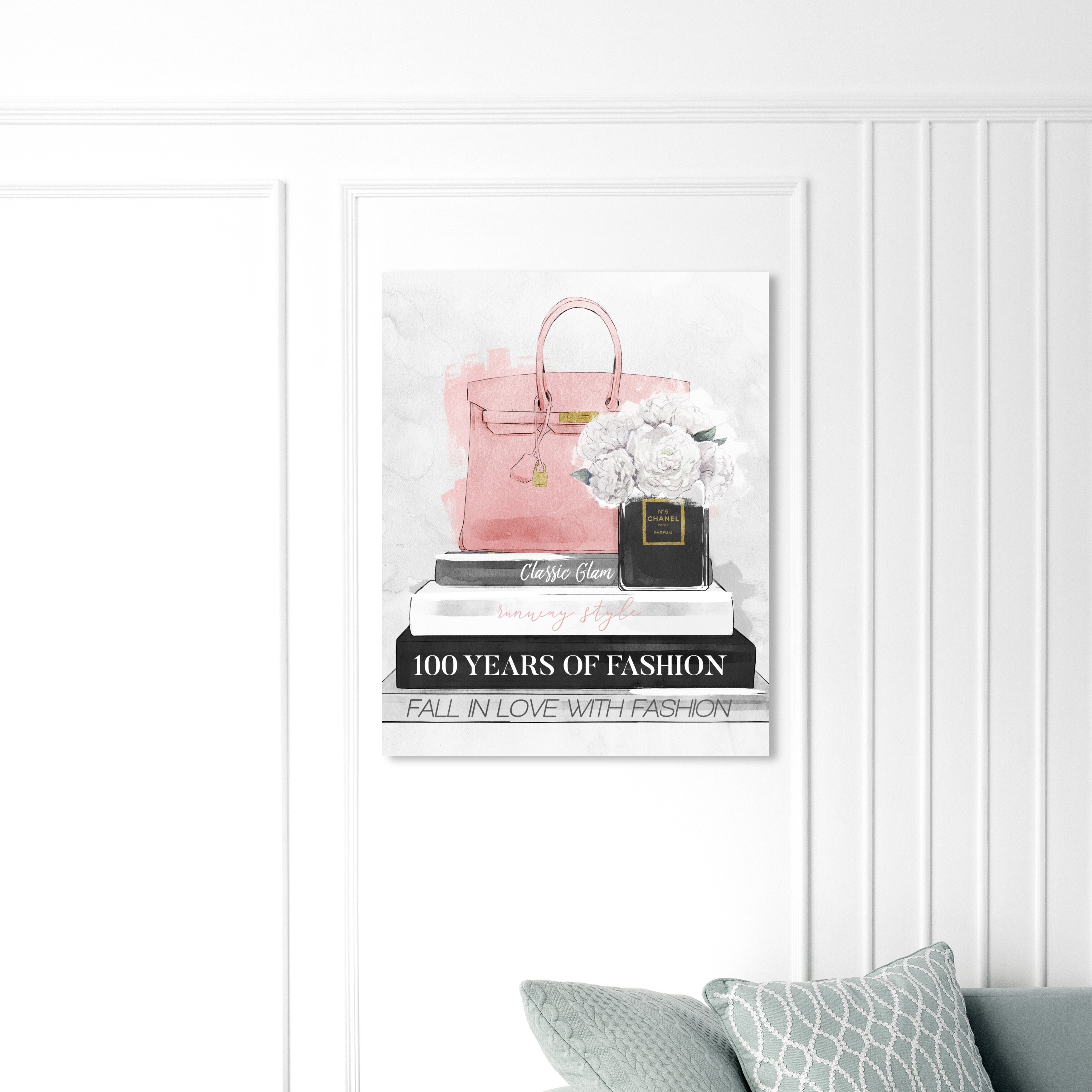 Oliver Gal Fashion and Glam Wall Art Canvas Prints 'Luxury Library 