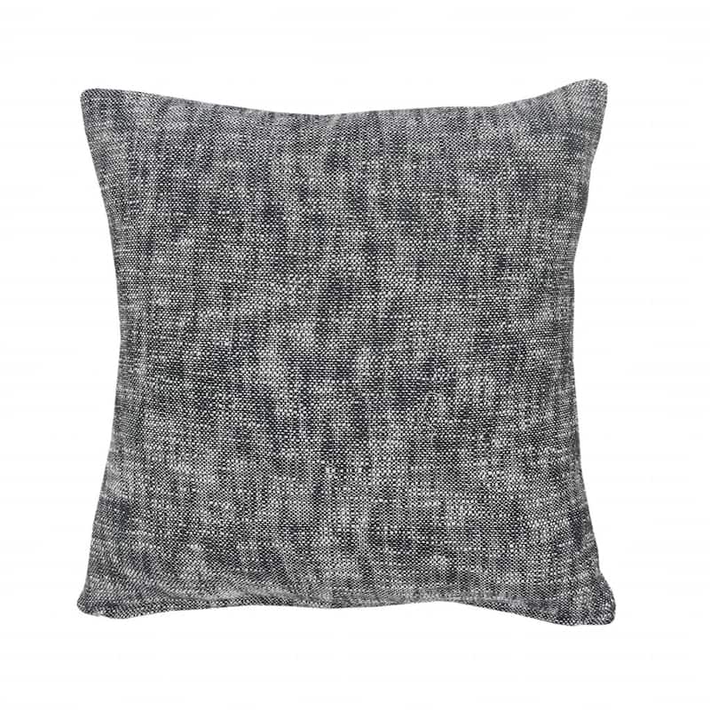 HomeRoots 20" X 20" Black And Cream 100% Cotton Geometric Zippered Pillow