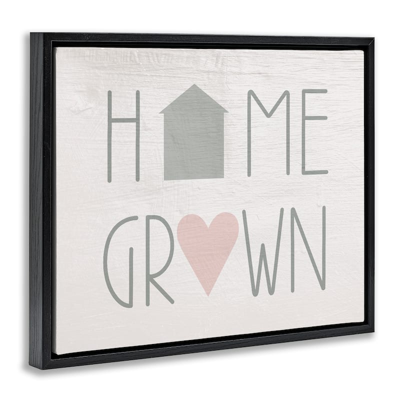 Stupell Home Grown Country Words Framed Floater Canvas Wall Art Design By Lil' Rue