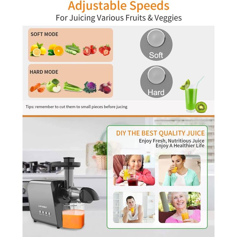 Juicer Slow Masticating Juicer Machines Cold Press Juicer Extractor
