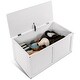 preview thumbnail 9 of 10, Costway Wooden Kids Toy Storage Box Sitting Top Chest Organizer Large