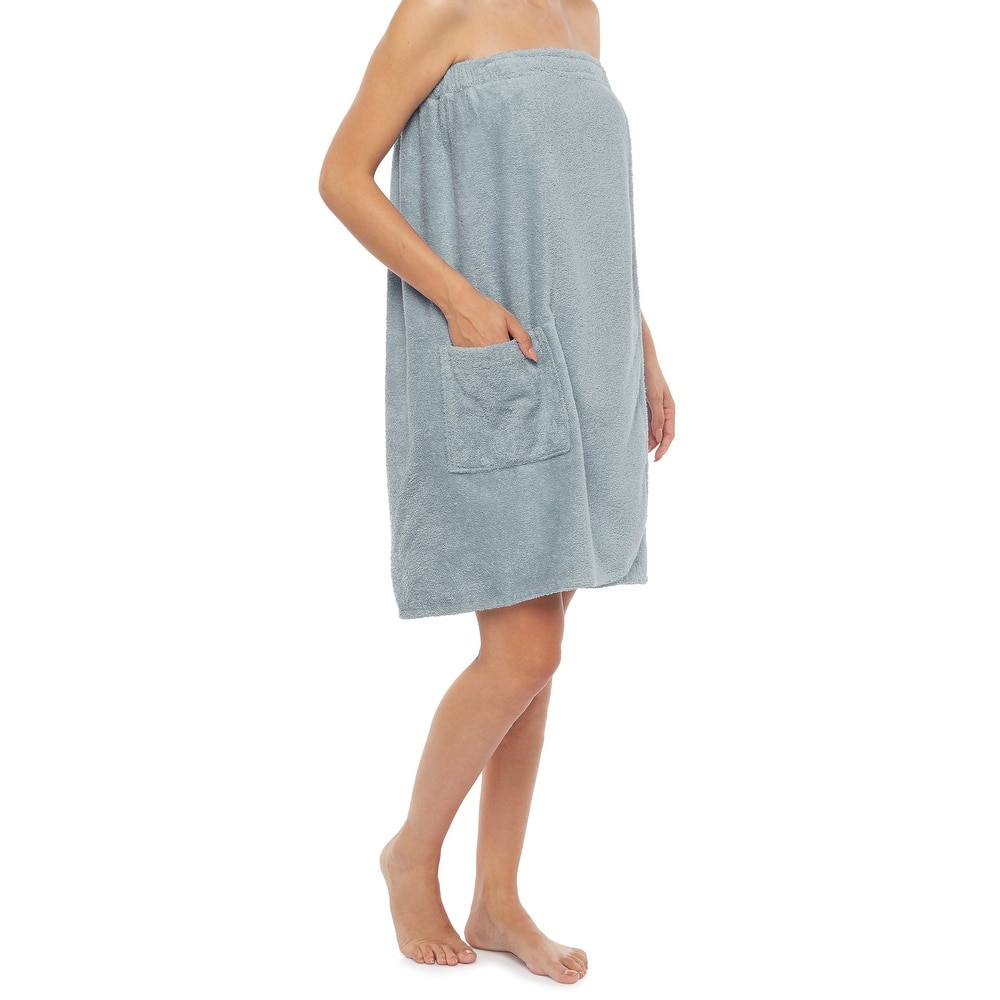 Women's Turkish Terry Cotton Bath and Shower Towel Wrap