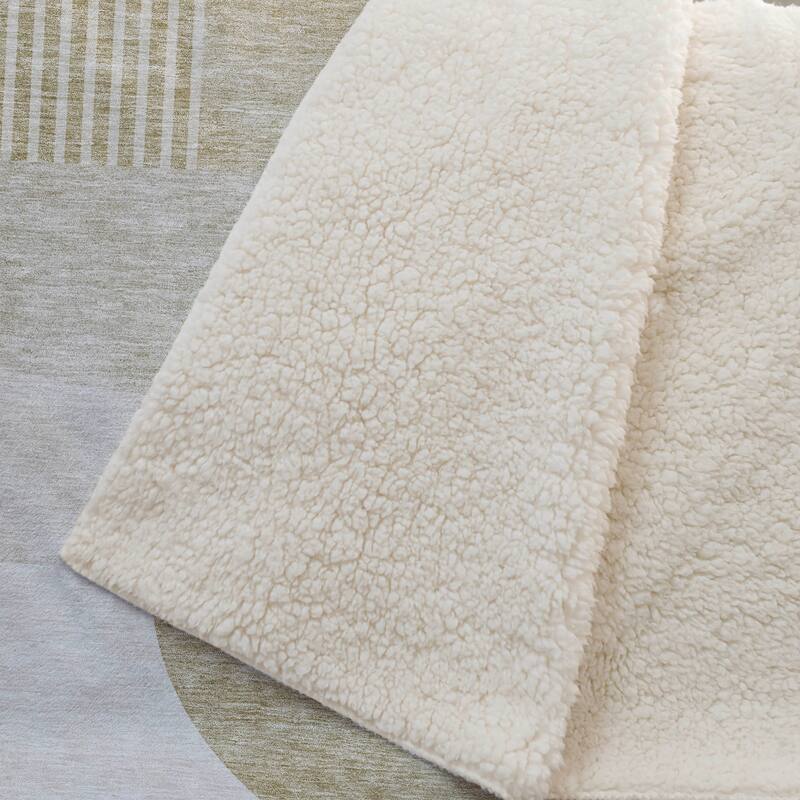Premium Machine Washable Floral Sherpa Throw Blanket