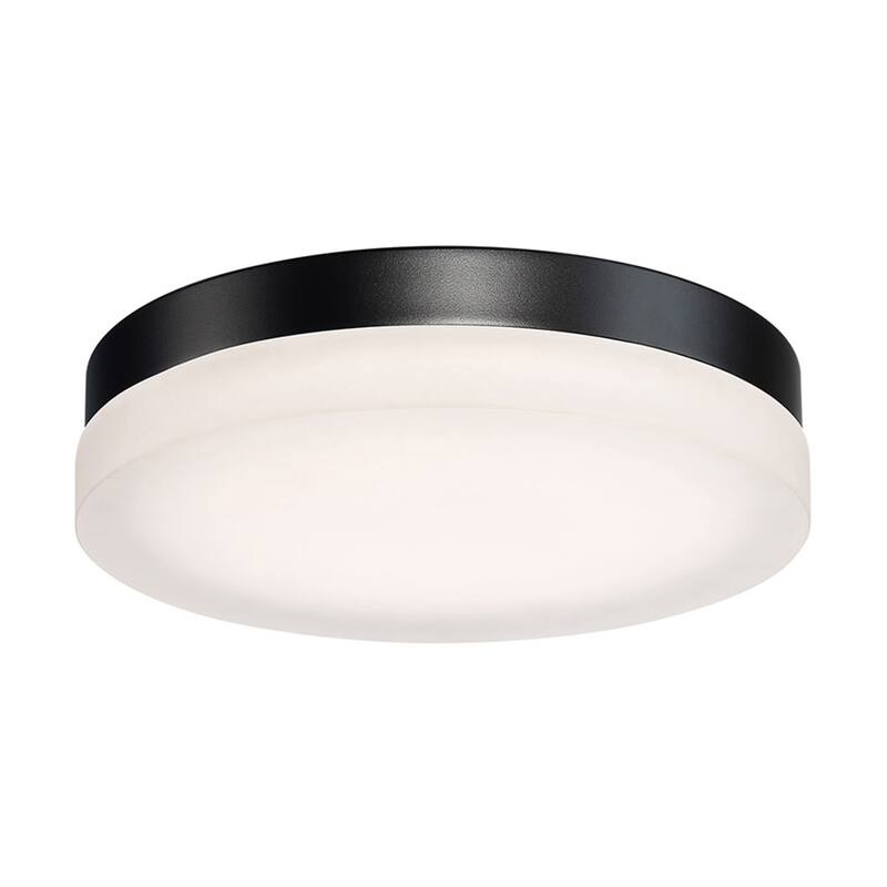 Circa 11in LED Round Flush Mount 2700K - Black-2700K - 11