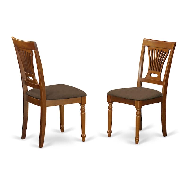 Kitchen Dining Chairs Wood Seat - Buttermilk Cherry Finish - Set of 4