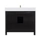 preview thumbnail 45 of 177, Altair Hadiya Bathroom Vanity with Composite Stone Countertop without Mirror