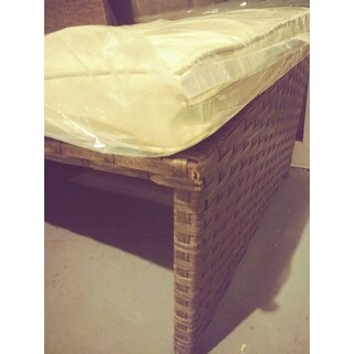 Outsunny 3 Piece Outdoor Rattan Wicker Patio Sofa and Chaise Lounge Set