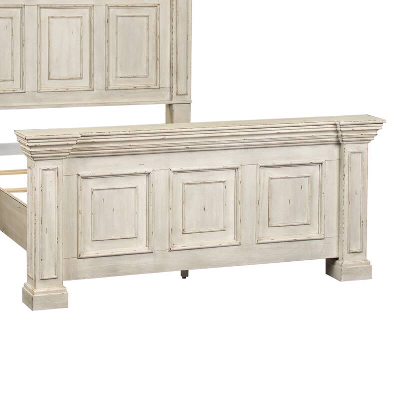 Big Valley Whitestone Distressed Queen Panel Bed