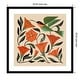 preview thumbnail 11 of 14, Hummingbird and Trumpet Flowers by Renea l. Thull Wood Framed Wall Art Print 25 x 25 in - Black