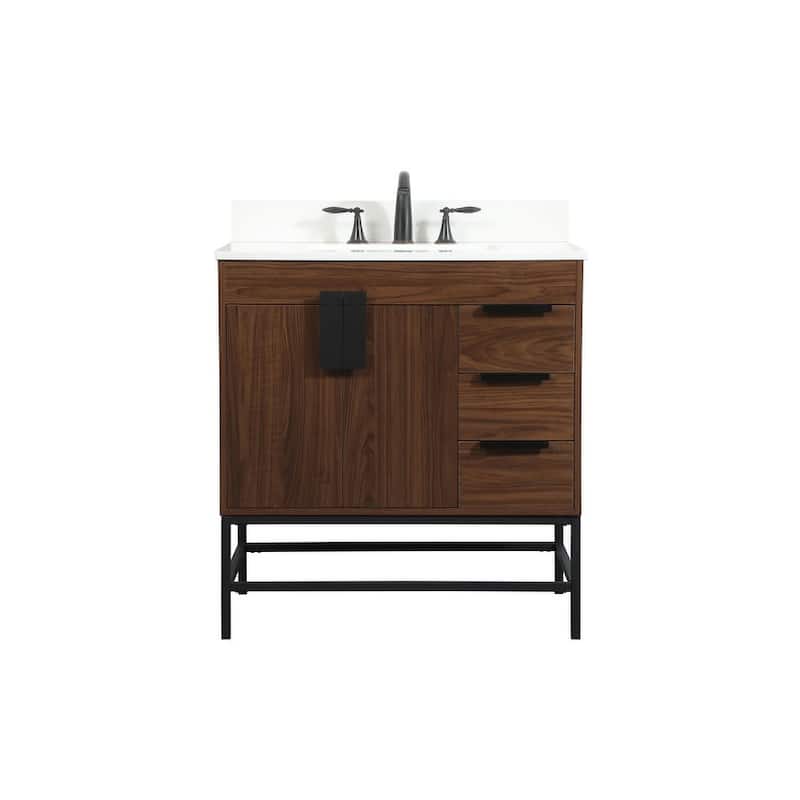 Elegant Lighting VF48832M-BS Eugene 32" Free Standing Single Basin