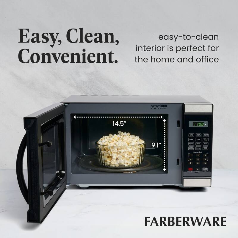 Farberware Professional FMO11AHTBKL 1.1 Cu. Ft. 1000Watt Microwave
