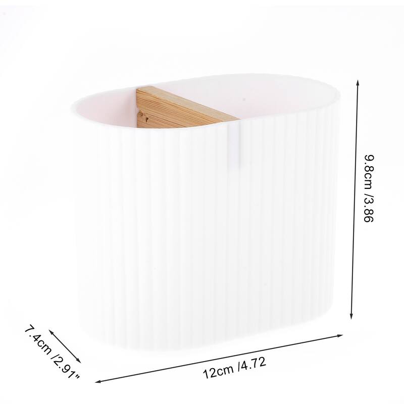 1 Pcs Women Lightweight Toothbrush Holder for Bathroom - White