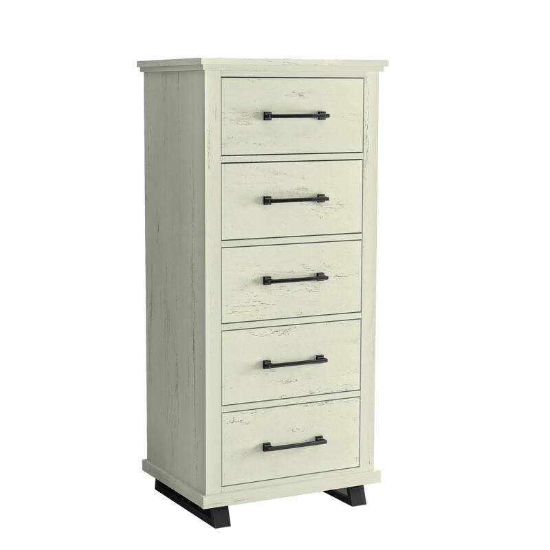 Farmhouse 4-Piece Bedroom Set - 2 Nightstand, 1 Chest and 1 Dresser